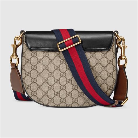 gucci gg shoulder bag with leather details|gucci shoulder bag outlet.